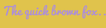 Image with Font Color AC8ED9 and Background Color E0C34C